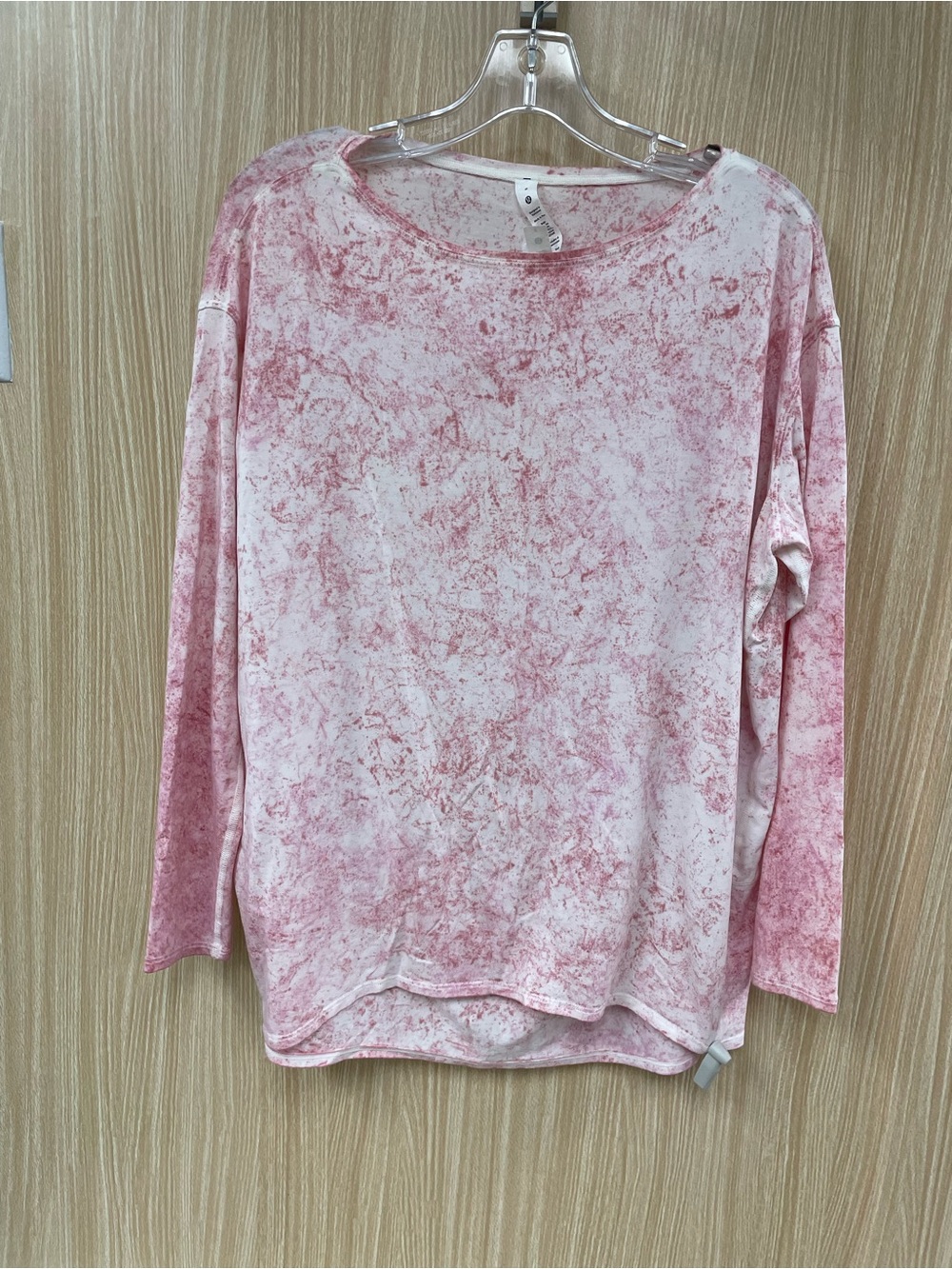 Lululemon pink print top size 8